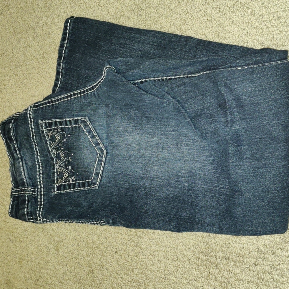 Girls Cherokee Embellished Stretch Jeans